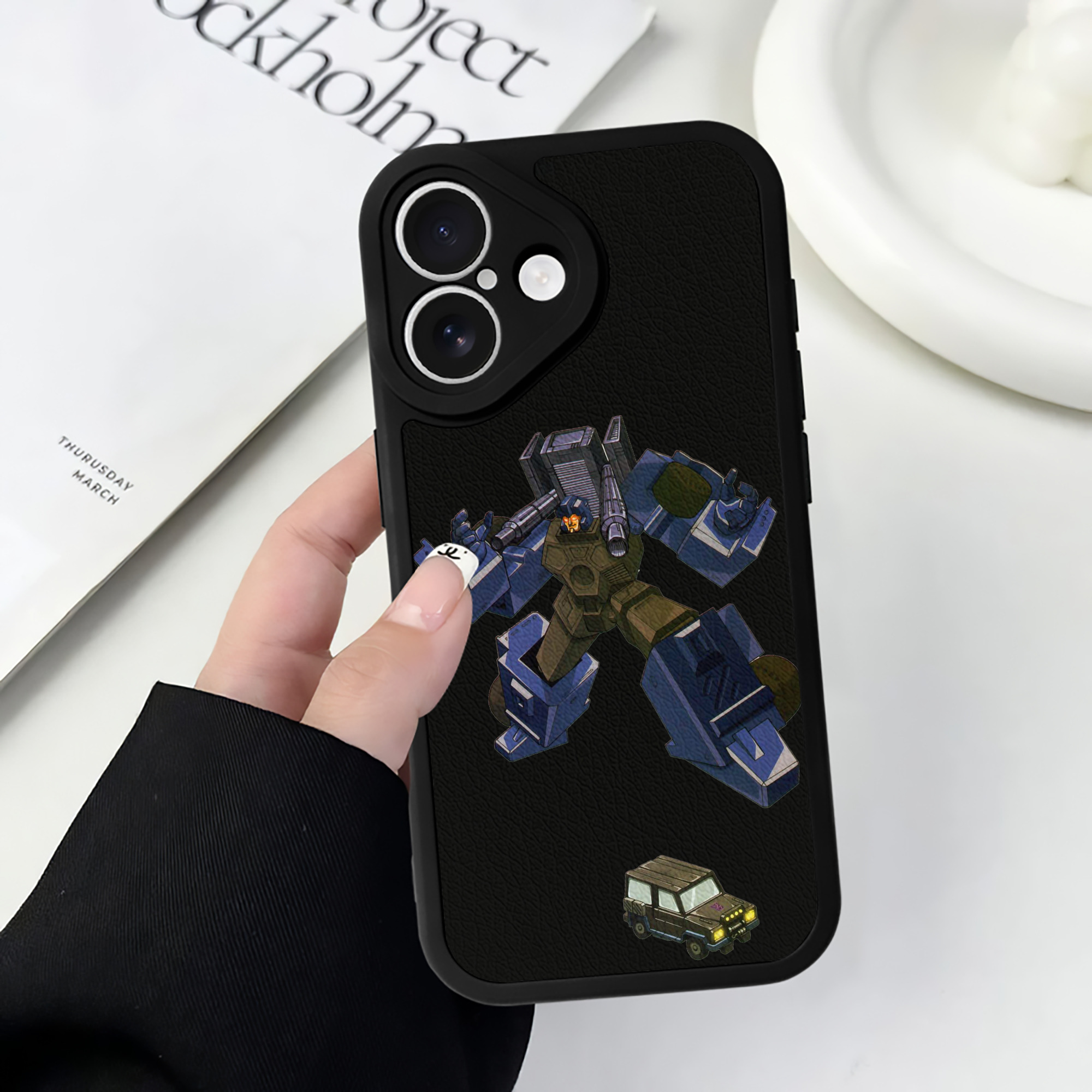 （画像用）  【iPhone 16シリーズ対応】シリコンスマホケース（レザー調） 材質：シリコン